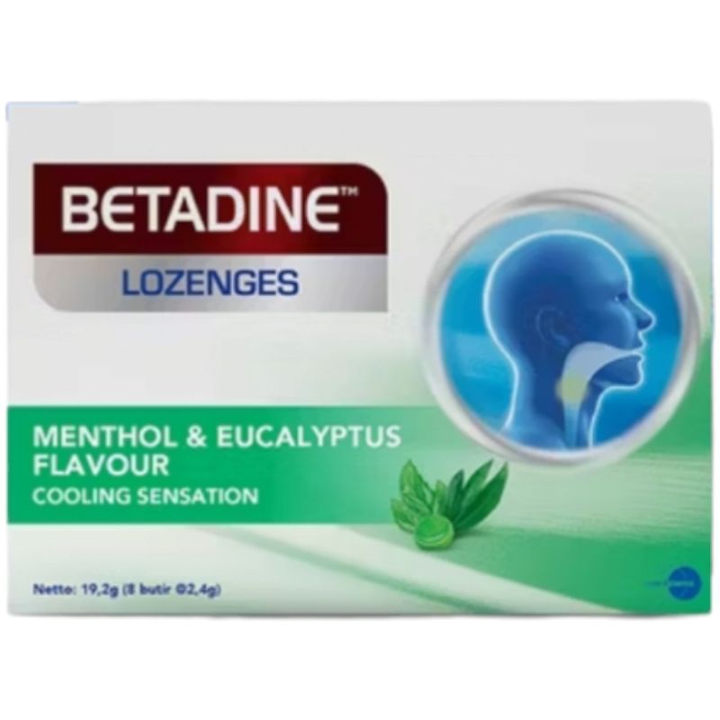 

Betadine Lozenges Permen Pelega Tenggorokan 8 butir