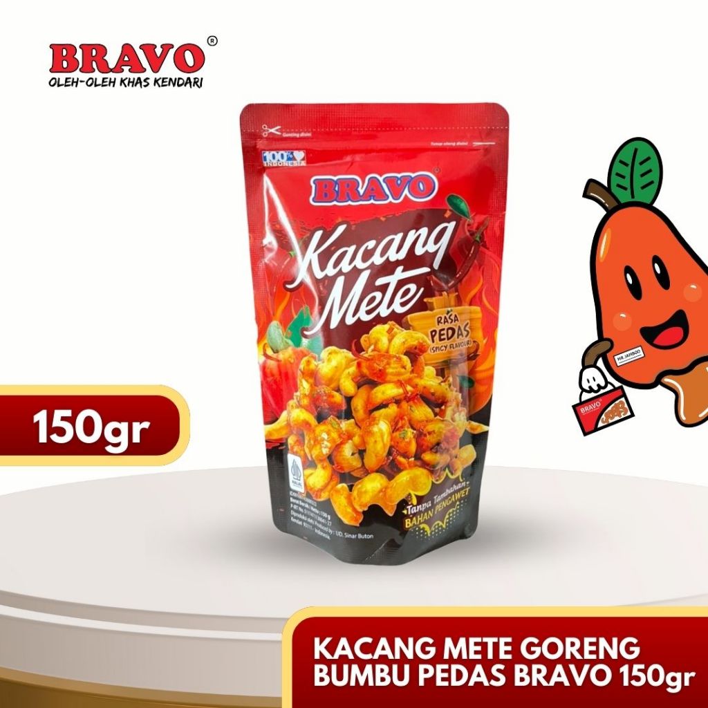 

KACANG METE/MEDE/MENTE BUMBU PEDAS BRAVO 150g