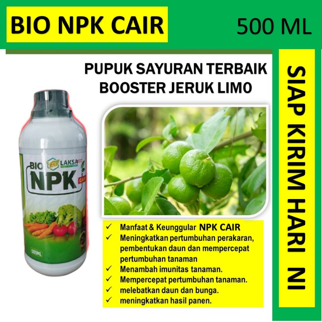 (PROMO) PUPUK BIO NPK LKSA PELEBAT JERUK LIMO Musim Hujan Paling Ampuh - Obat Cair Semprot Pelebat J