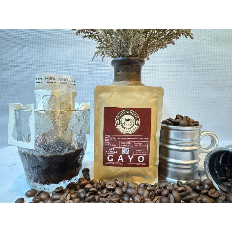

Sengaja Ngopi Drip Bag / Filter Bag Arabica: isi 5pcs GAYO REDINES