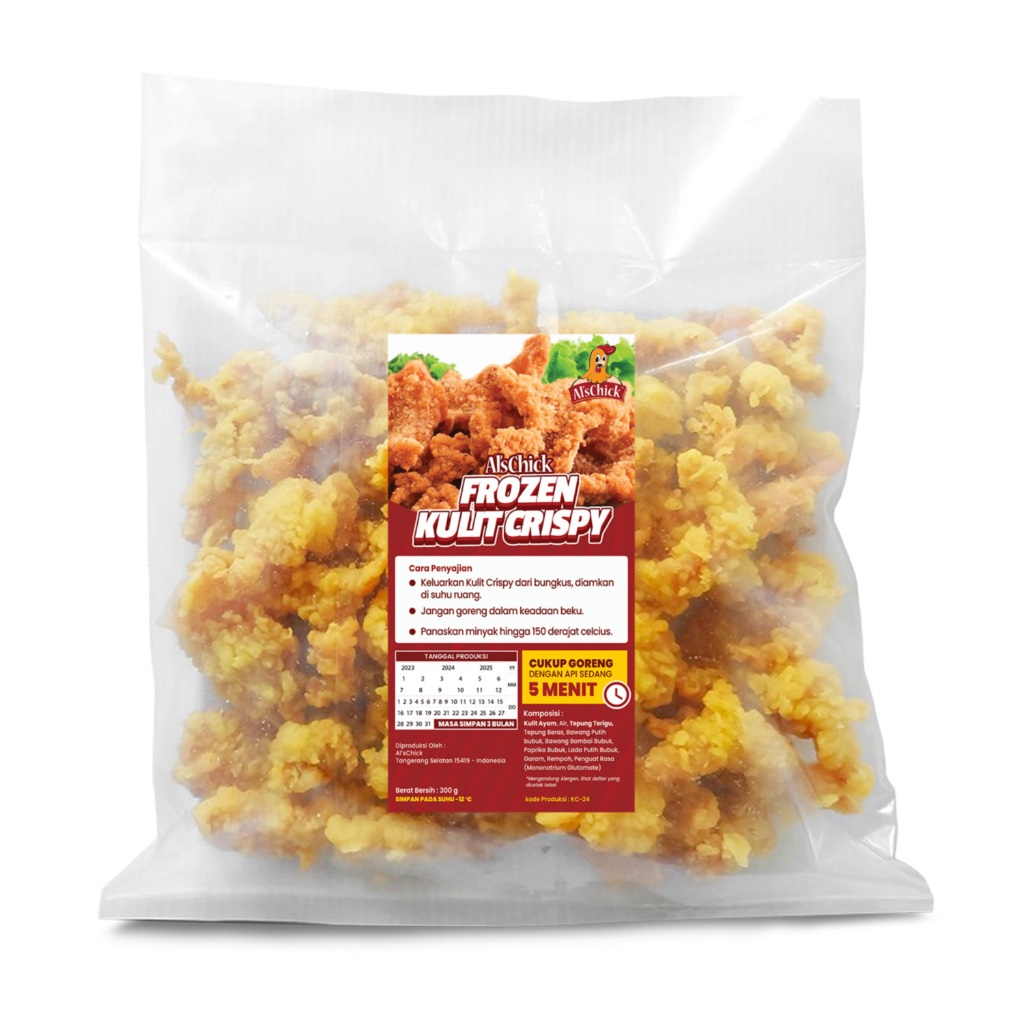 

Al'sChick Frozen Kulit Crispy 300 gram
