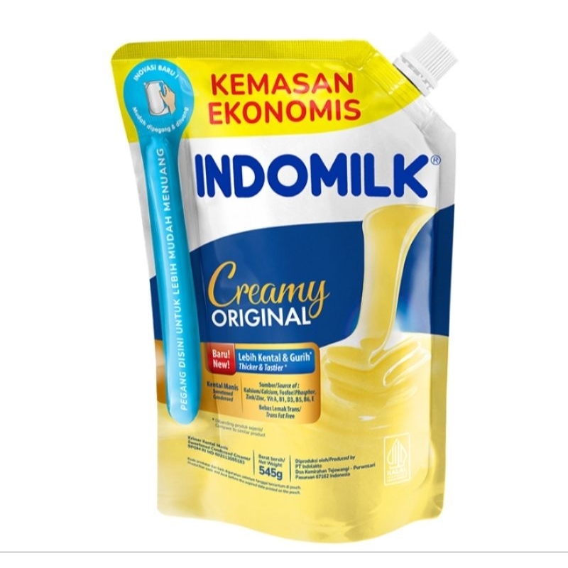 

INDOMILK Krimer Kental Manis Putih Cokelat 545 g