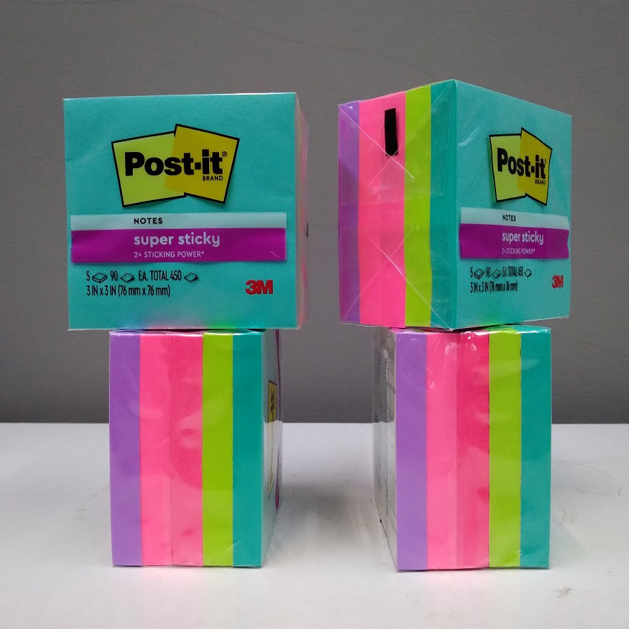 

KODE PRODUK 7VHTL461 3M Sticky Notes Post It 654 5SSMIA Super nova 3 inch x 3 inch