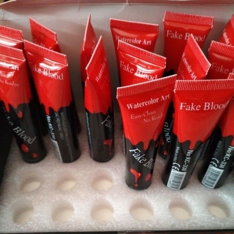 

watercolor art fake blood