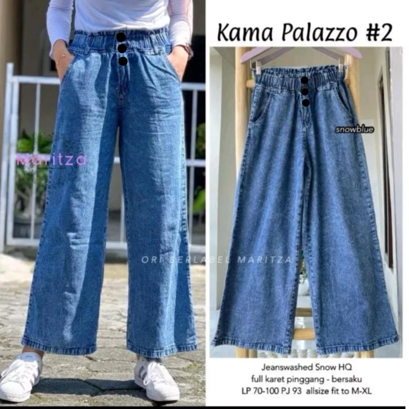 KAMA PALLAZO KULOT || KULOT JEANS PREMIUM || KULOT KANCING 2 rak2
