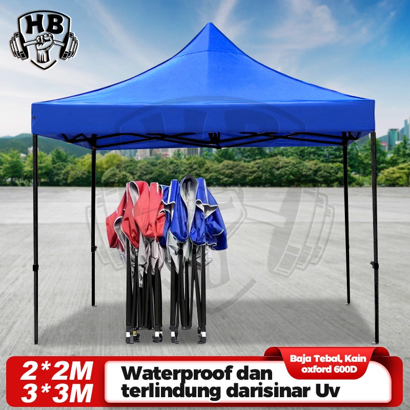 【COD】Tenda lipat 3x3/Tenda Lipat Jualan 1200D/tenda jualan 2x2/Tenda Bazar 2x3 Outdoor/Tenda Bazar P