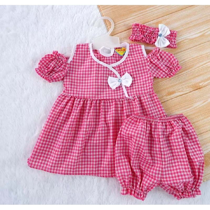Stelan Baju Celana Bando Bayi Baby New Born 0-9 Bulan. New Arrival Harga Termurah