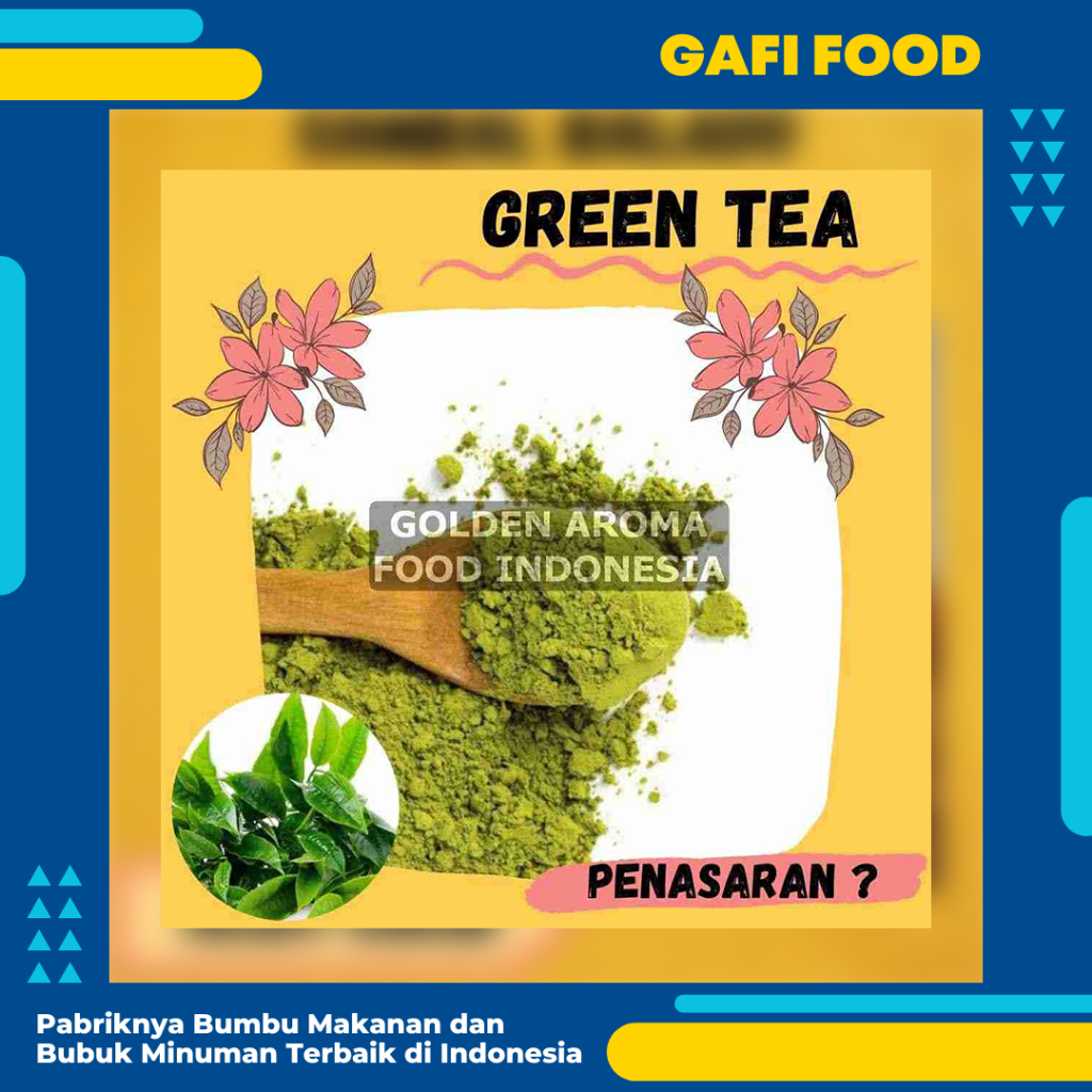 

BUMBU TABUR GREEN TEA 1 KG FOOD GRADE BUBUK TABUR RASA GREEN TEA 1KG GREEN TEA SEASONING POWDER