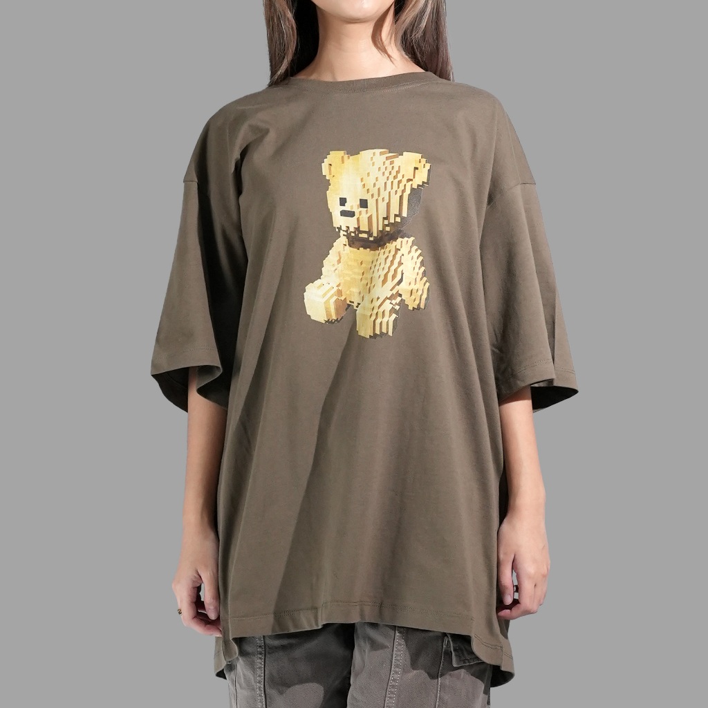 ADLV Block Bear Cocoa Tee
