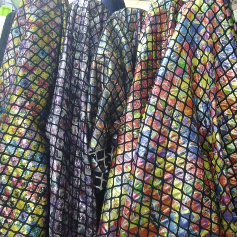 KAIN JAGUAR PELANGI WARNA WARNI MARMAID PREMIUM