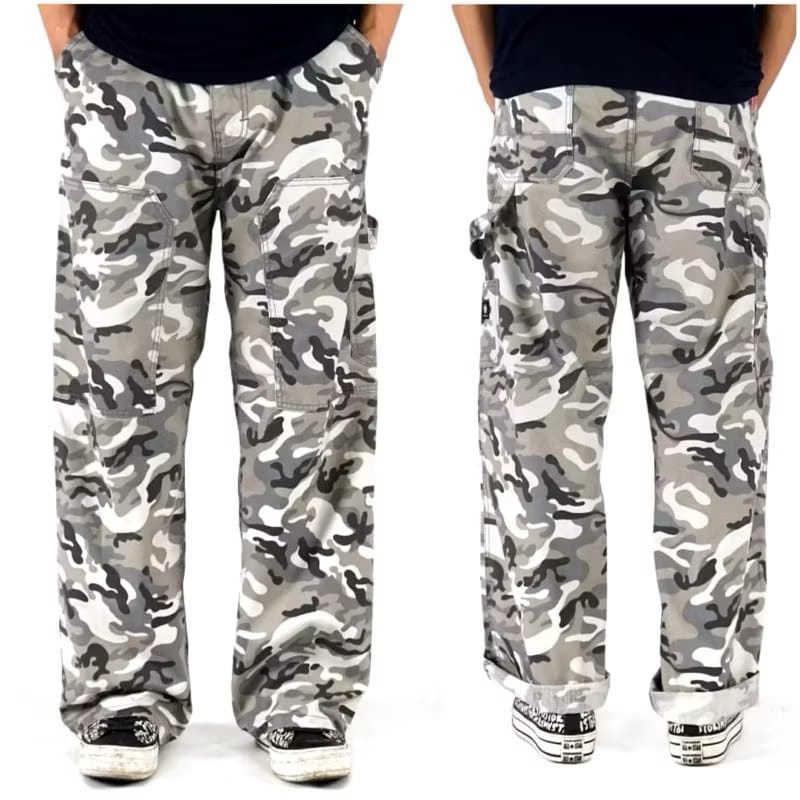 CARPENTER PANTS - Celana Loreng Panjang Pria Carpenter Cargo Pants Baggy Loreng / Carpenter Pants Lo
