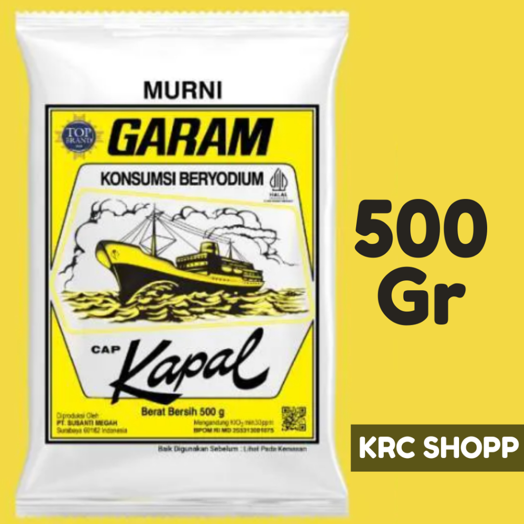 

Garam Cap Kapal 500gr | Garam Dapur Cap Kapal 500gram| Garam Beryodium