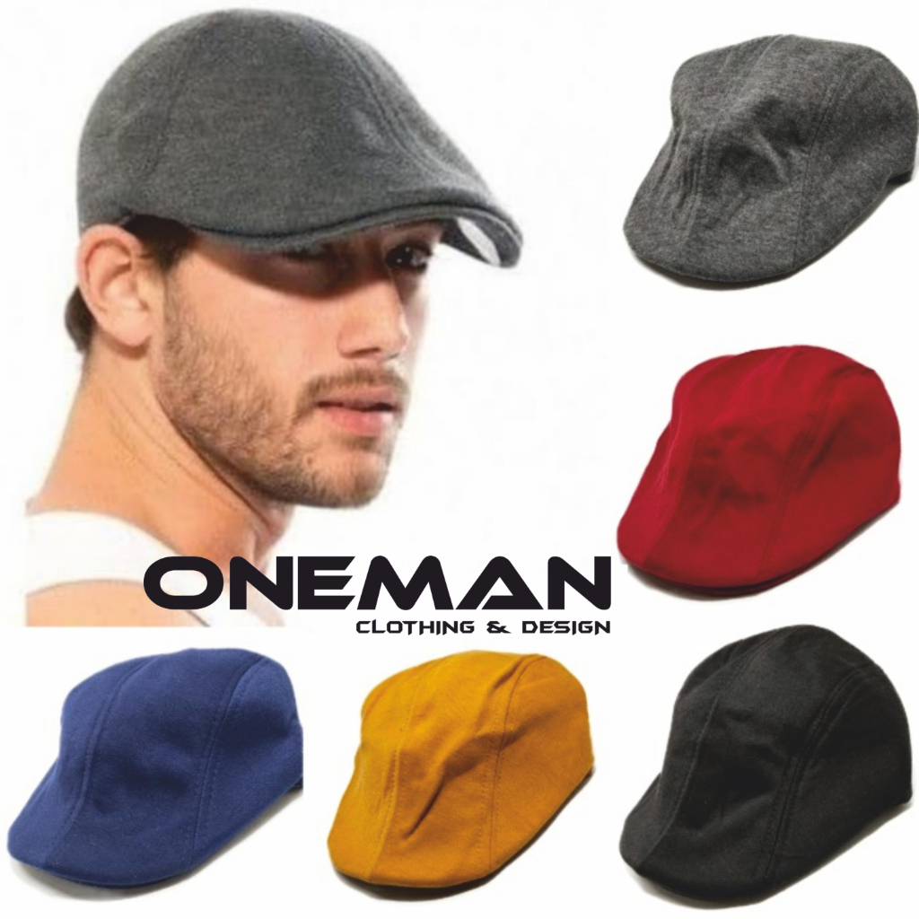 Topi Kodok Pria Vintage Baret Flat Cap Dewasa Topi Copet