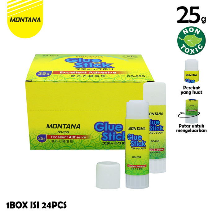 

Montana Glue Stick / Lem Batang Montana Besar GS-25 / 25Gr RETAIL