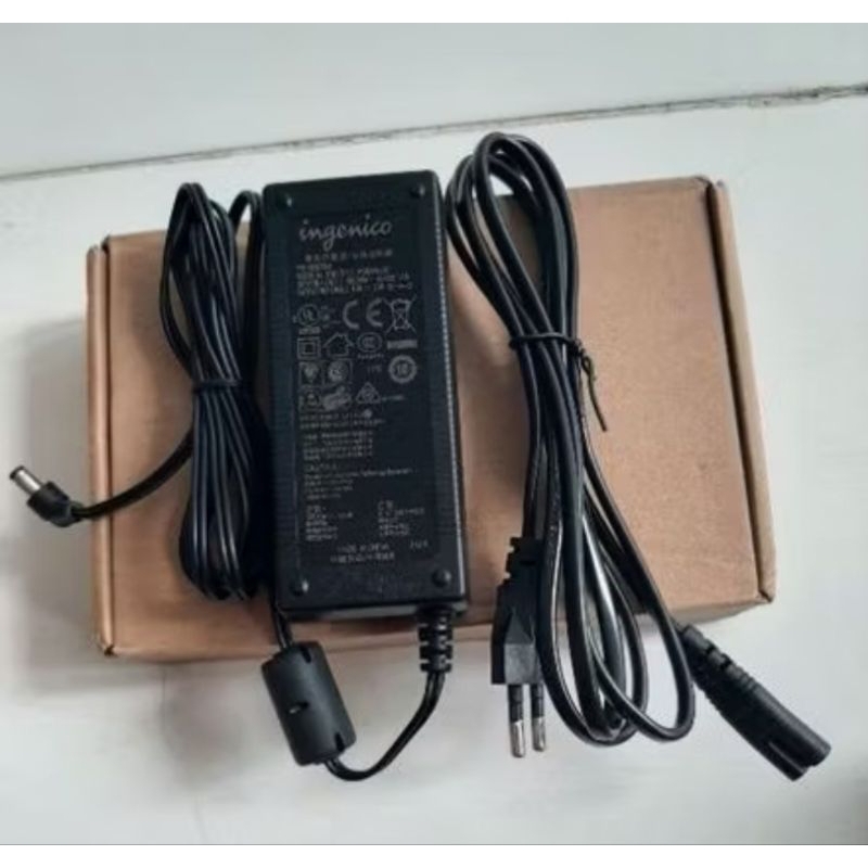 adaptor charger edc ingenico ict220 ict250 original bersegel brilink bni mandiri bca ovo