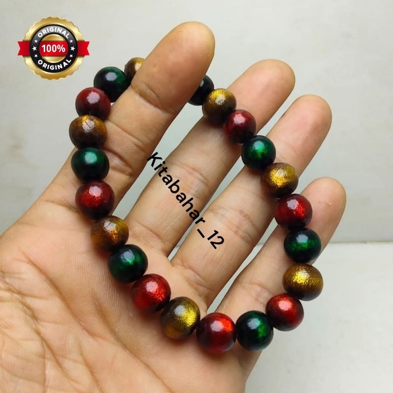 Gelang Yuser Akar Bahar Tali Arus Kombinasi Asli Laut Merah Dim 12mm Original 100%