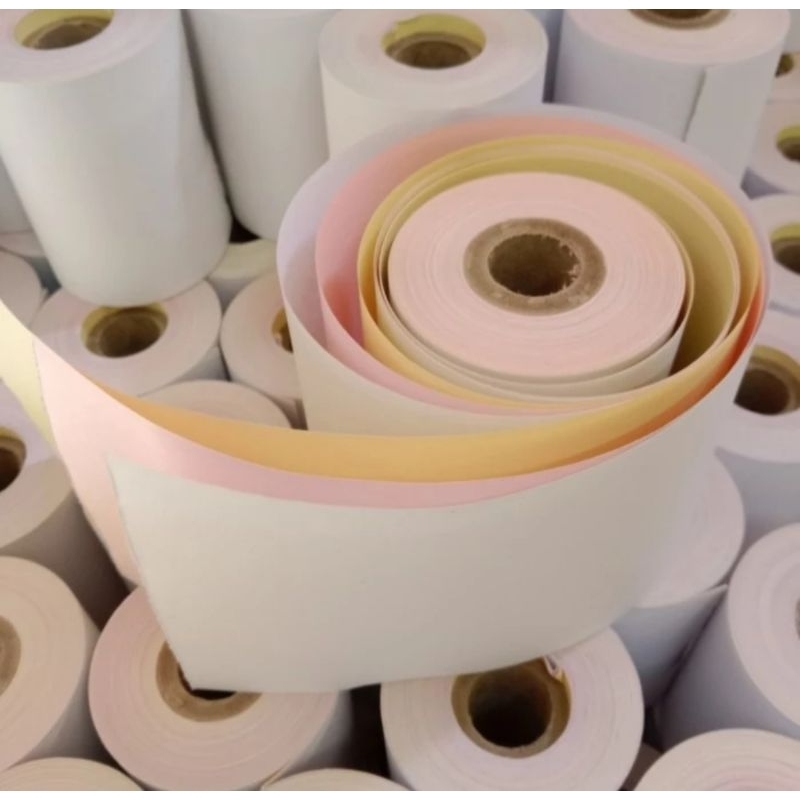 

HJK Kertas struk kasir ncr 3ply / 3rangkap putih merah kuning paket 10 pcs
