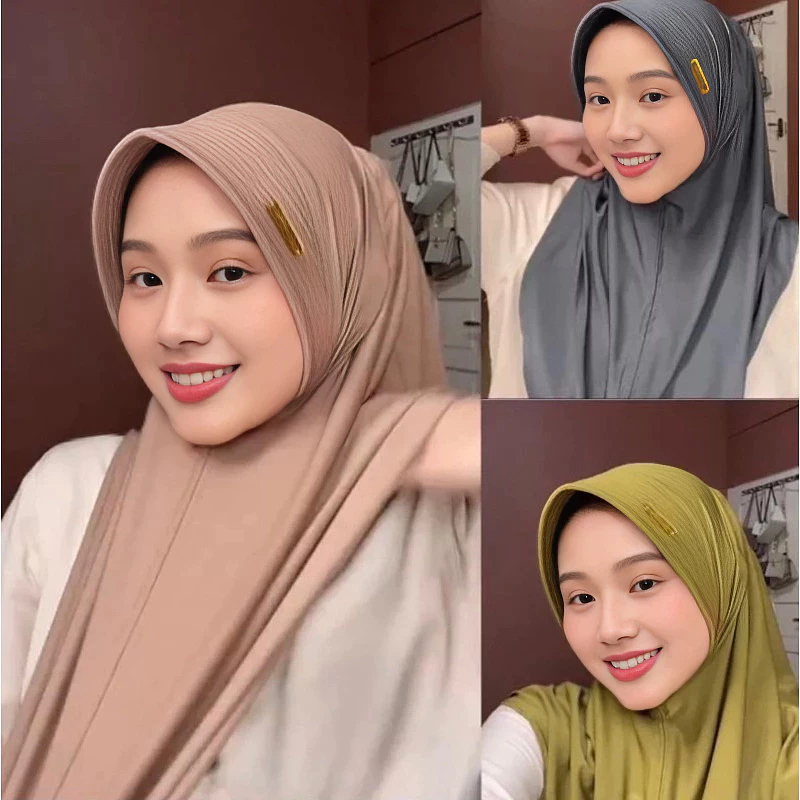 JILBAB BERGO HAMIDAH UKURAN M JERSEY PREMIUM / JILBAB INSTAN