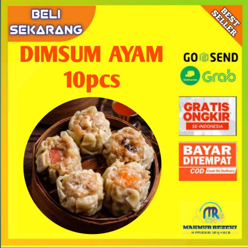 

DIMSUM AYAM 10pcs besar matang dan frozen berat perpcs 35gr-40gr