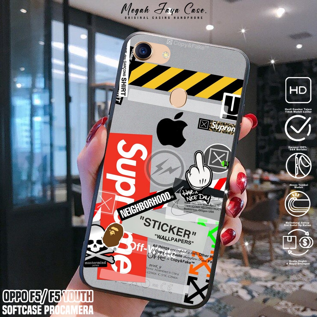 Softcase OPPO F5 / F5 YOUTH - Case Hp OPPO F5 YOUTH / F5 Motif BA - Casing Hp Oppo F5 -  Silikon Hp 