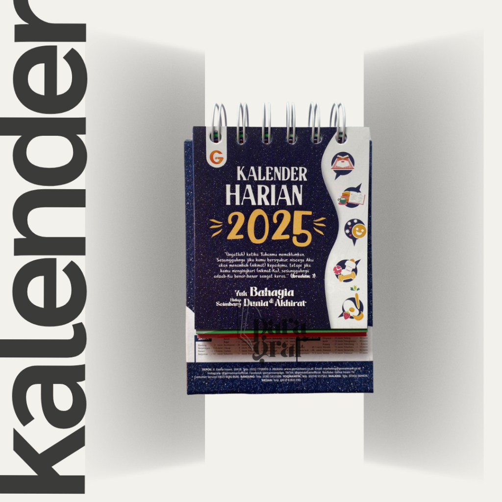 

Kalender Meja 2025 Masehi dan Hijriyah Islam by Gema Insani Press