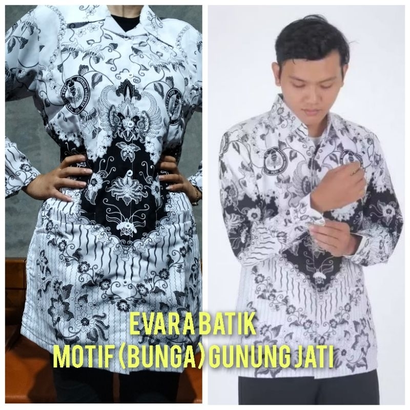 Baju seragam PGRI bahan BSY Standart Nasional /PGRI Pria / PGRI GUNUNG JATI ORI wanita lapis puring 