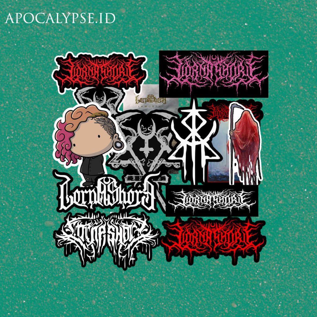 

Sticker LORNA SHORE - STIKER PACK MUSIK METAL / DEATHCORE / METALCORE / HYPECORE Air Bahan Vinyl
