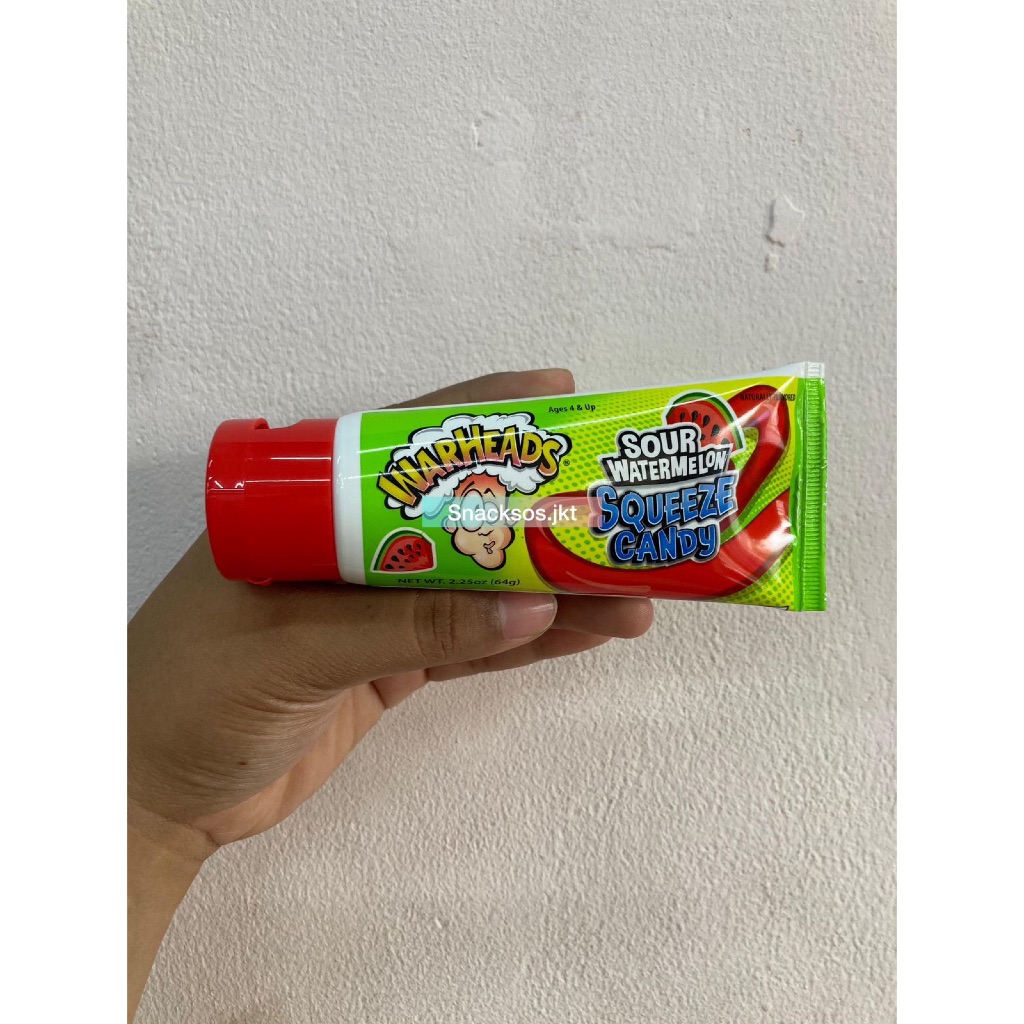 

WARHEADS SQUEEZE CANDY SOUR WATERMELON 64GR - WARHEAD USA