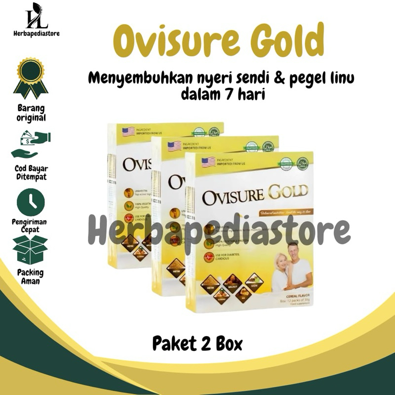 

OVISURE GOLD MILK SUSU VITAMIN TULANG DANSENDI NYERI OTOT KERAM KEBAS ATASI ASAM URAT