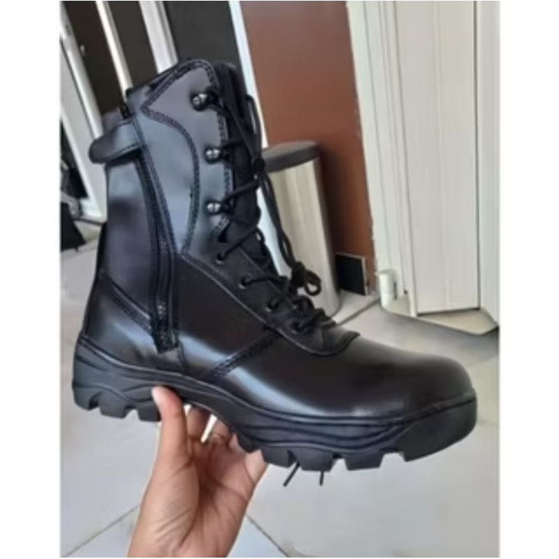 A12-SEPATU PDL JATAH TNI AD FULL KULIT RESLETING