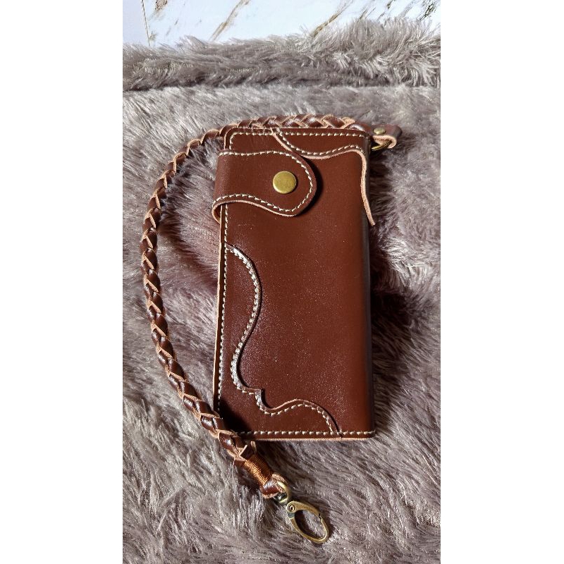 Dompet kulit panjang pria/Dompet bikers/long wallet leather