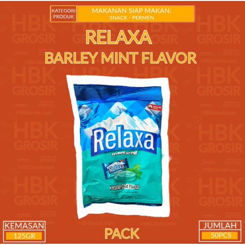 

Permen Relaxa Rasa Barley Mint Flavor 125GR - PACK ISI 50