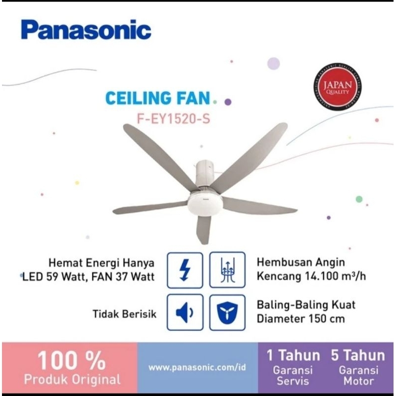 PANASONIC CEILING FAN REMOT FEY1520 60INCH