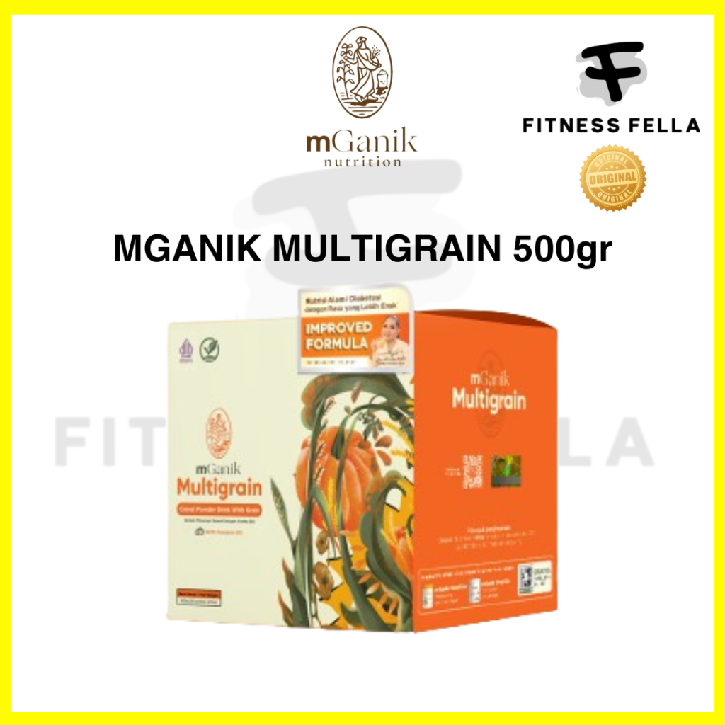 

mGanik Multigrain Labu Kuning 500gr 1 Box isi 20 Sachets Suplemen Diabetes Minuman Superfood Pengganti Makanan Tinggi Serat