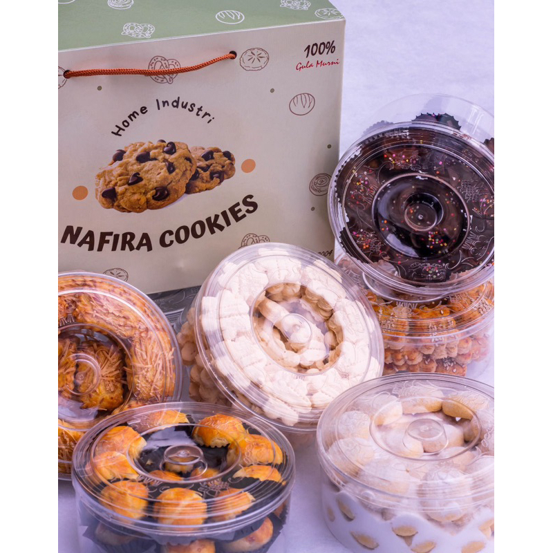 

Kue Paket Nafira isi 6 Toples / Hampers Nafira 6 Pcs