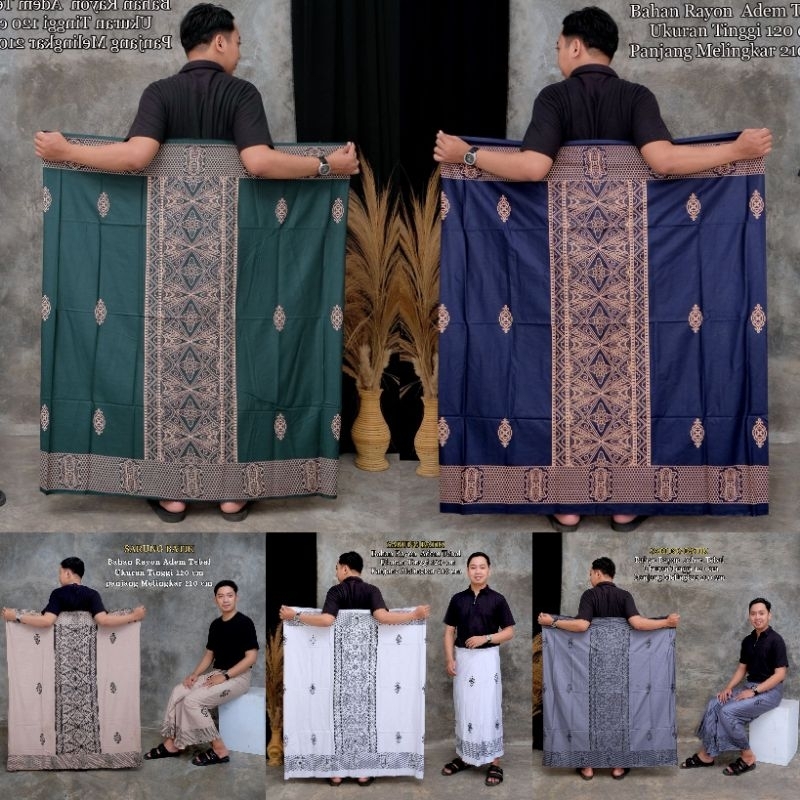 Sarung Batik Pria Wanita sarung batik rayon sarung batik santri