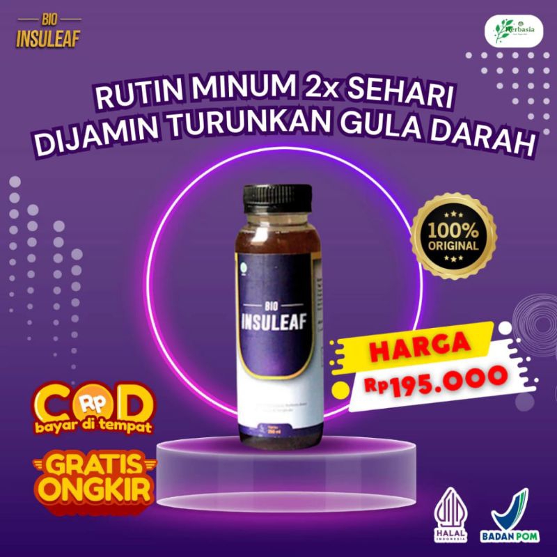 

Original Pabrik C Bio) insuleaf obat herbal untuk diabetes 250 ml