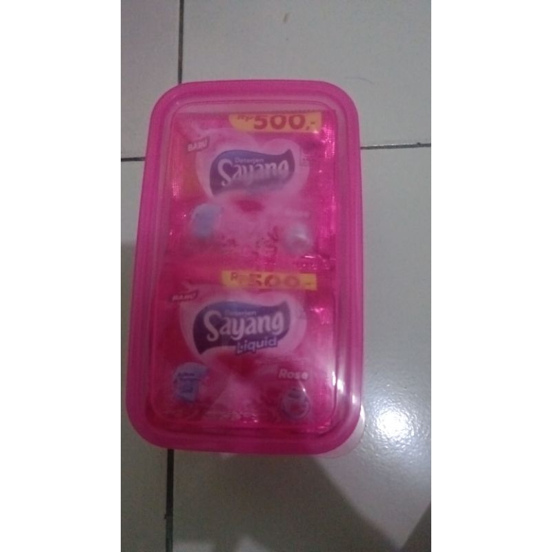 12sachet detergent liquid sayang