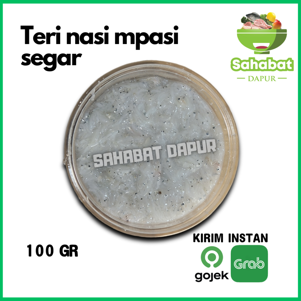 

Ikan Teri Nasi / Teri Mpasi Basah Segar 100gr