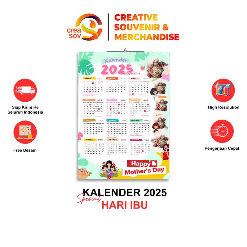 

Creasov - Kalender Hari Ibu Free Foto Custom Bulanan] Poster Cetak Kalender Murah Satuan Kalender A3