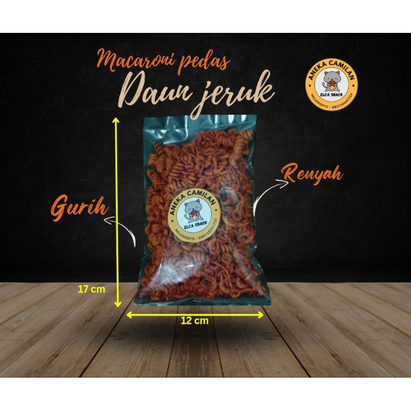 

MACARONI PEDAS DAUN JERUK | 120 GRAM | PEDAS DENGAN AROMA DAUN JERUK
