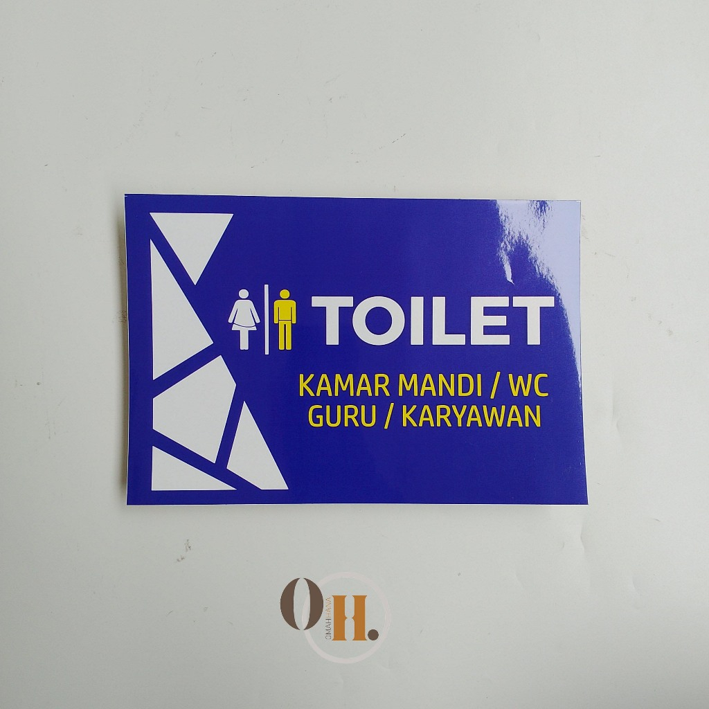

Stiker Toilet Guru/Karyawan - Kamar Mandi/WC Guru/Karyawan - Stiker Vinyl
