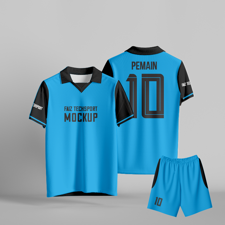 MOCKUP JERSEY V WANGKI FAIZ TECHSPORT DESAIN MOCKUP KAOS MOCKUP BAJU MOCKUP PAKAIAN