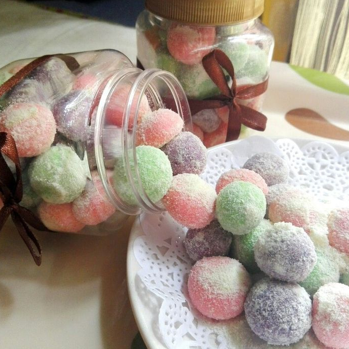 

Cemilan Viral Permen Bolu Susu Mix Aneka Rasa Rumahan