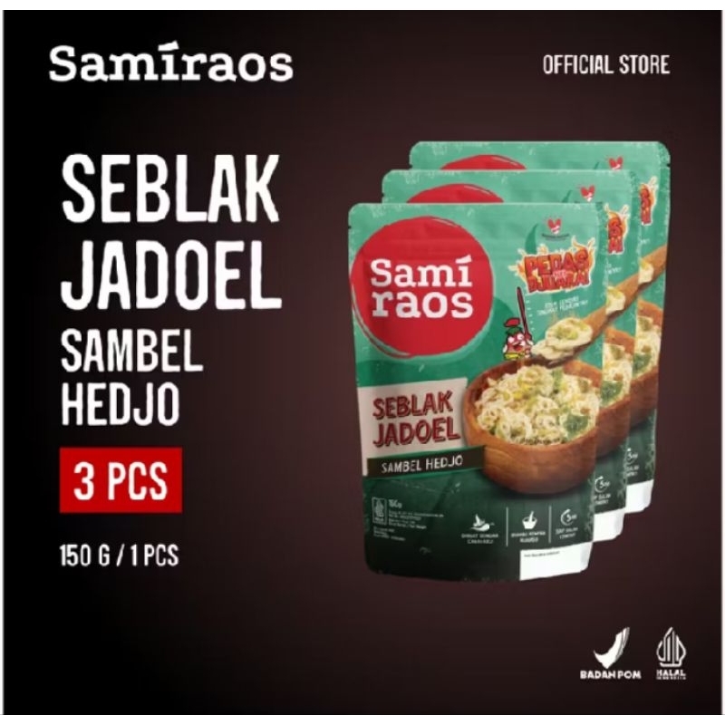 

Sami Raos Seblak Jadoel Sambel Hedjo 150g/3 Pcs