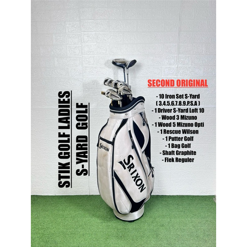 Set Stick Golf Ladies S-Yard Golf Second Original Fullset Bag Golf