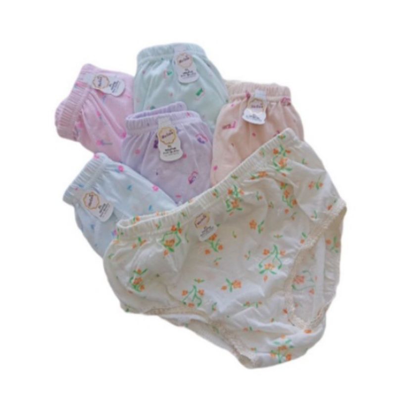 (6pcs) CD MELINA CD Wanita Dewasa Katun Murah