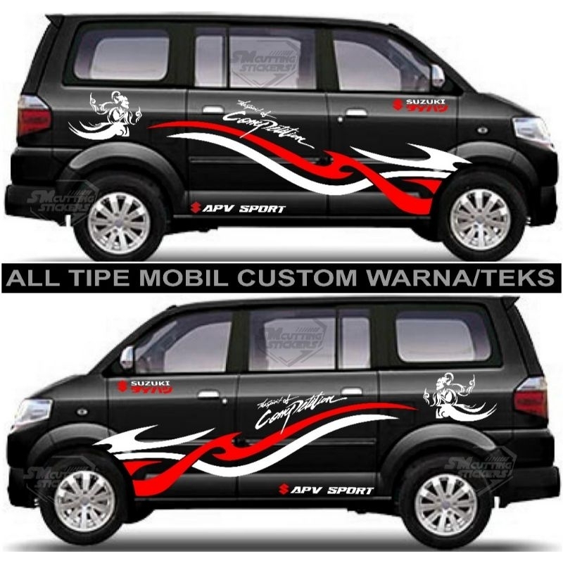 STICKER CUTTING MOBIL AVP LUXIO SERENA GRANMAX BLINVAN GRANDMAX MINI BUS DLL