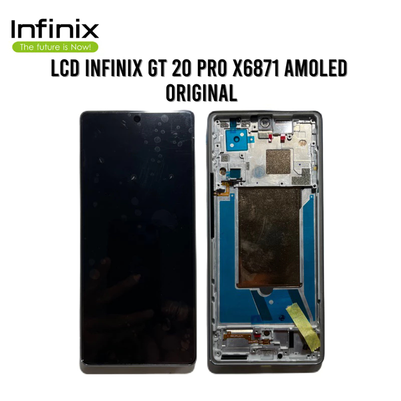 LCD TOUCHSCREEN FULLSET FRAME INFINIX GT 20 PRO X6871 ORIGINAL AMOLED