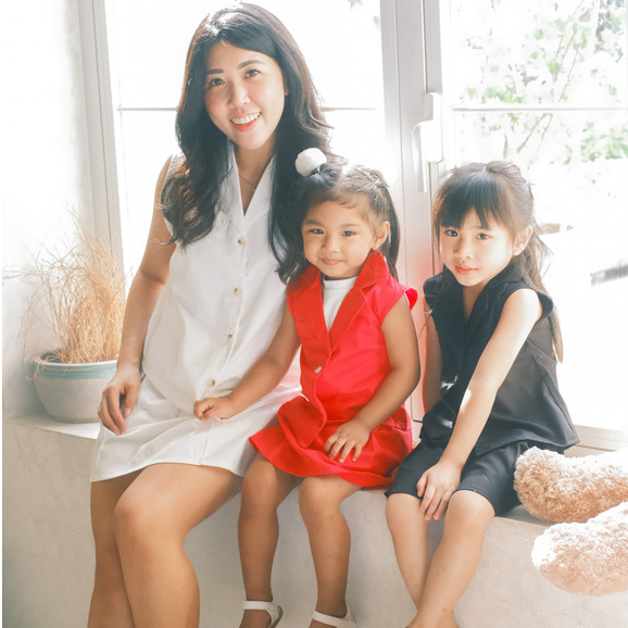 [Eclaire x Pocca] - Belle Set Mom | Baju Set Couple Mom Kids Ibu Dan Anak Lucu Warna Pastel Basic Dr